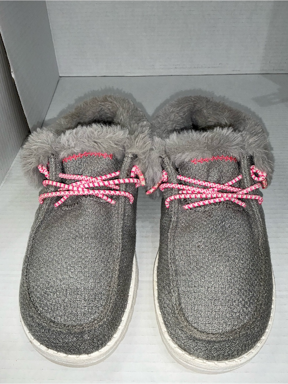 Hey Dude chic causal Slip-On Y2K fall faux fur Y5/W6 boho